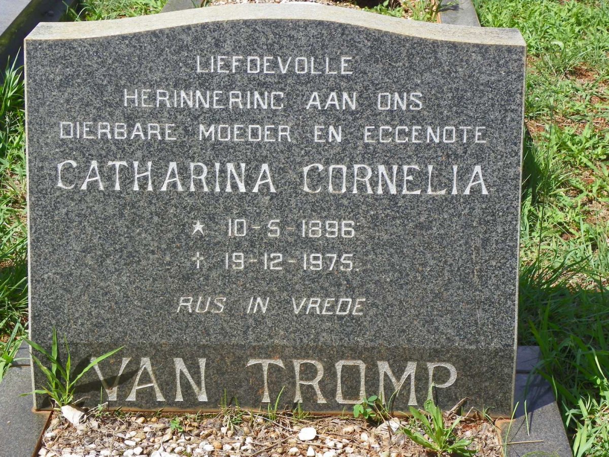 TROMP Catharina Cornelia, van 1896-1975