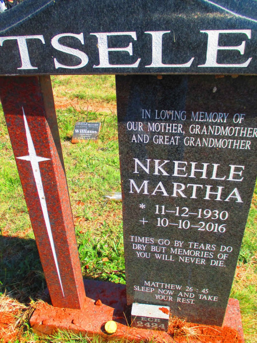 TSELE Nkehle Martha 1930-2016
