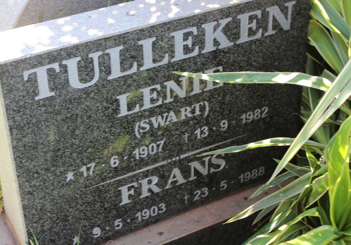 TULLEKEN Frans 1903-1988 &amp; Lenie SWART 1907-1982