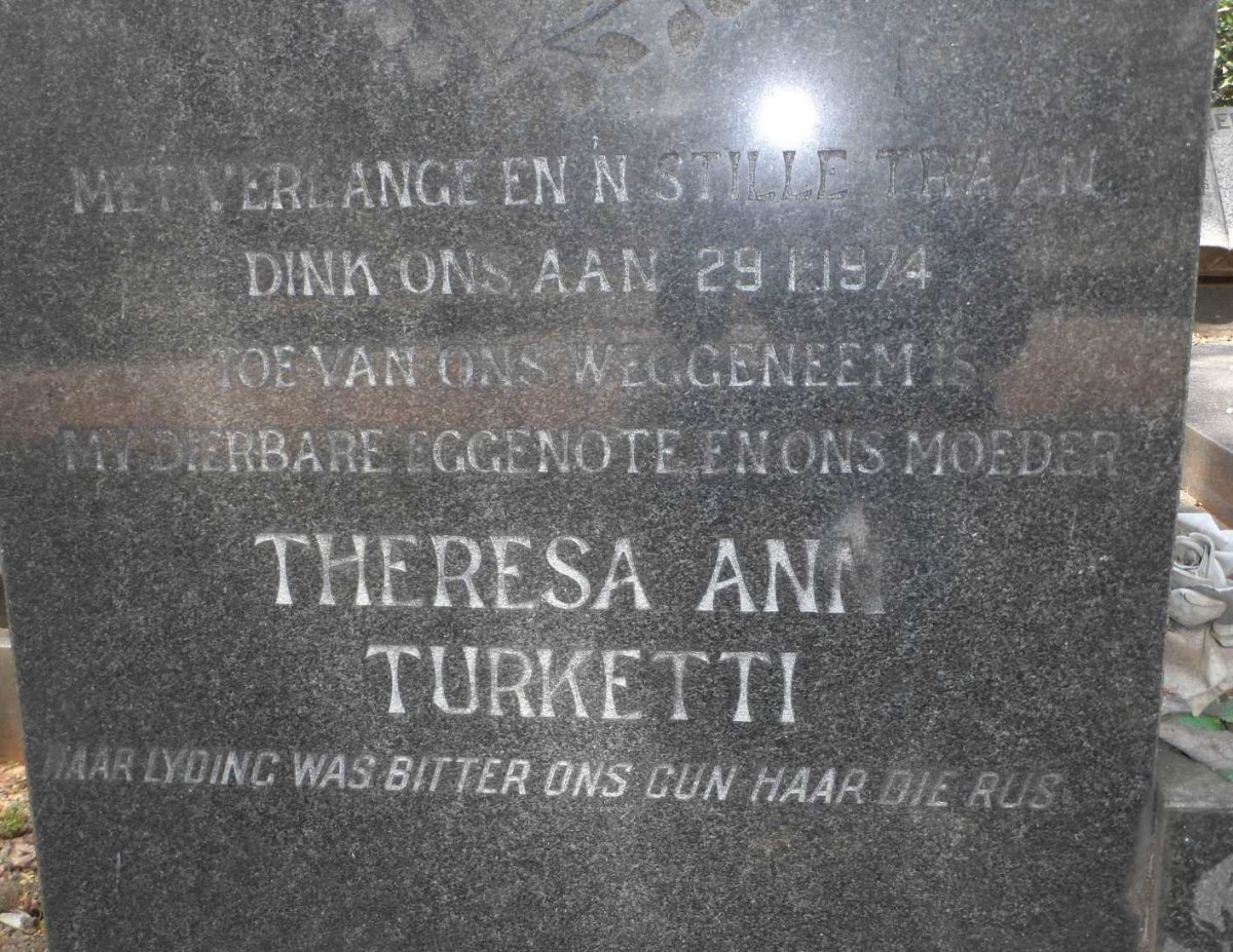 TURKETTI Theresa Ann -1974