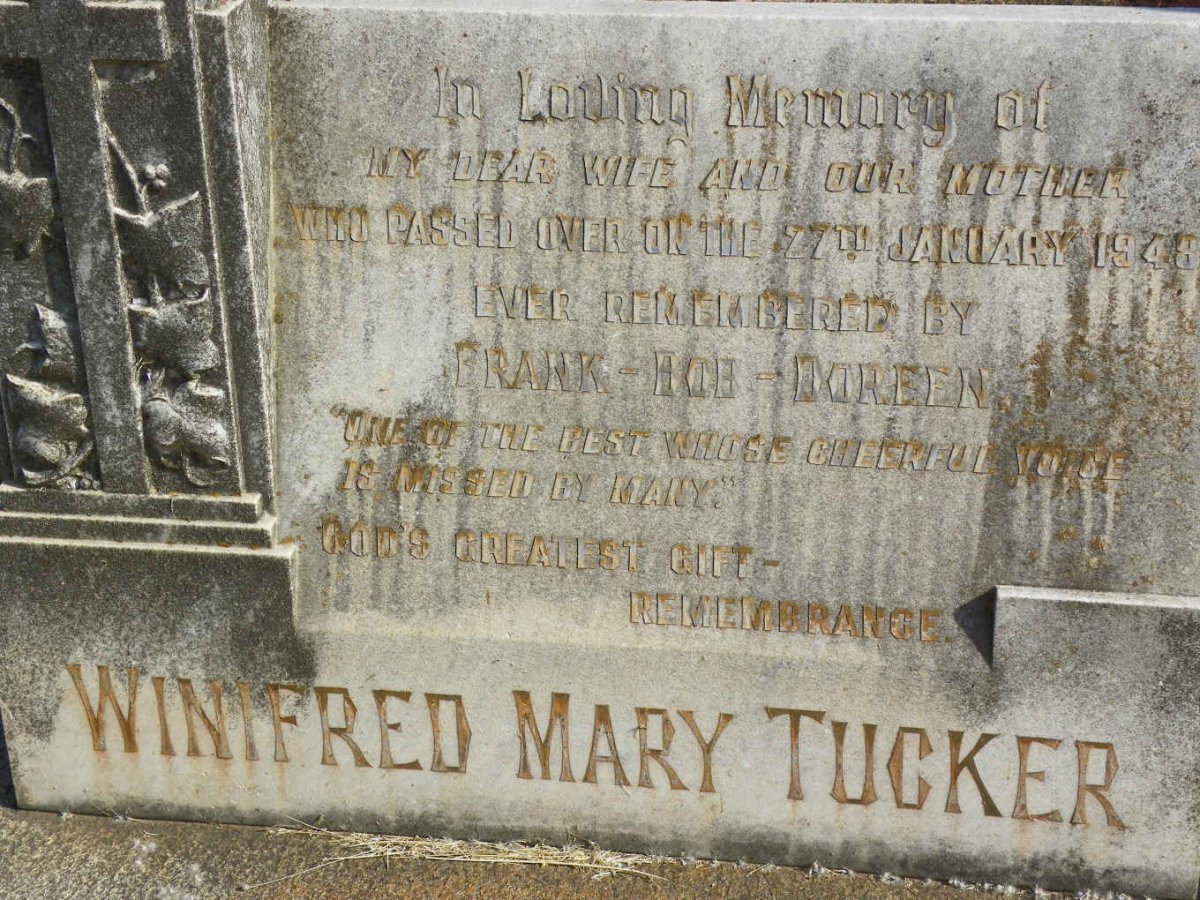 TUCKER Winifred Mary -1948