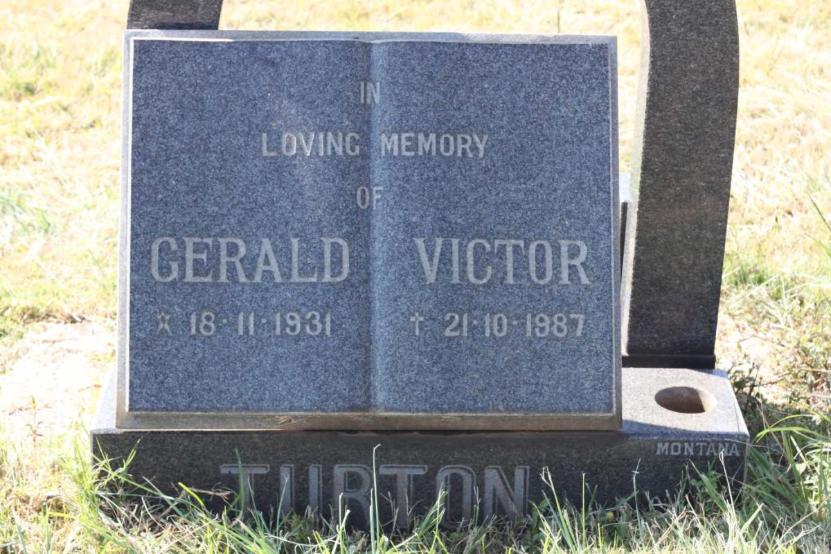 TURTON Gerald Victor 1931-1987