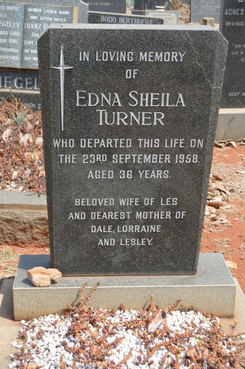 TURNER Edna Sheila -1958