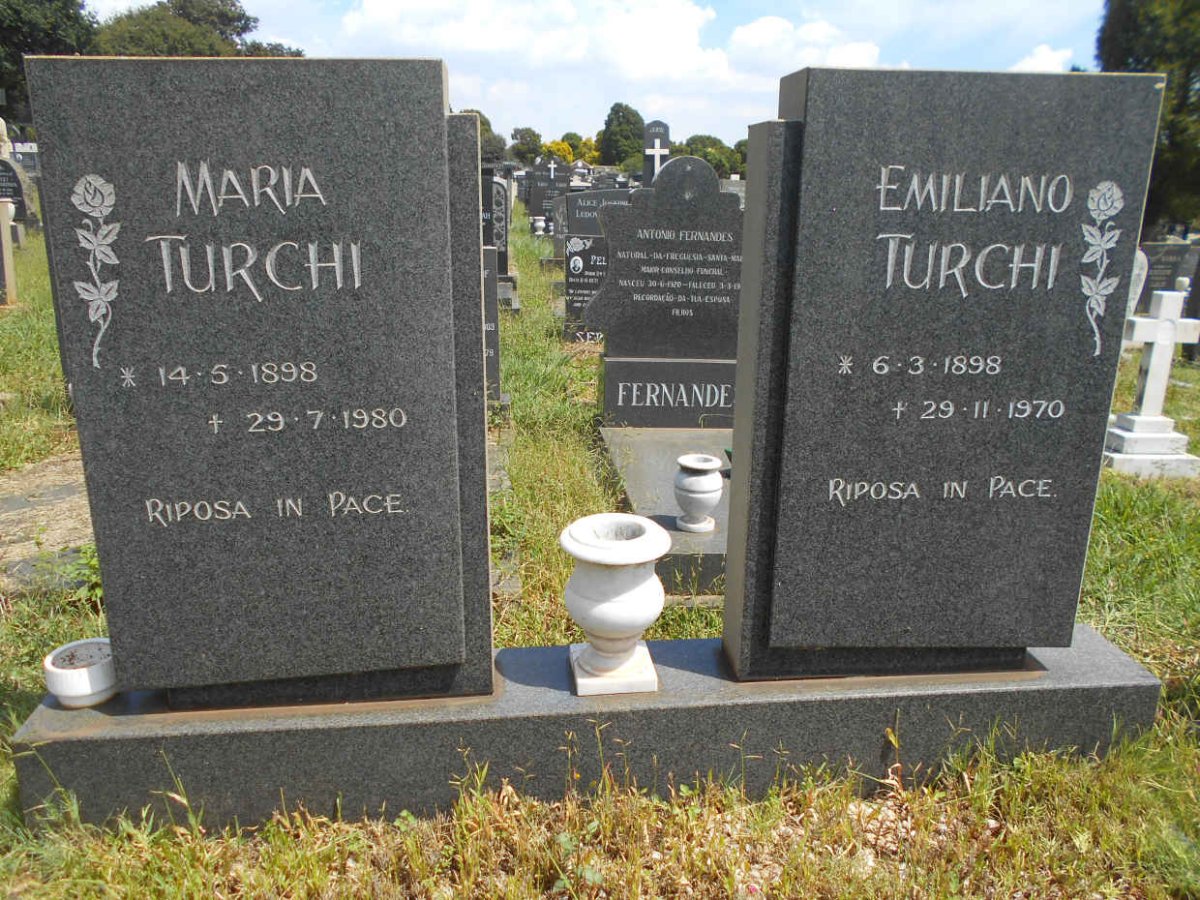 TURCHI Emiliano 1898-1970 &amp; Maria 1898-1980