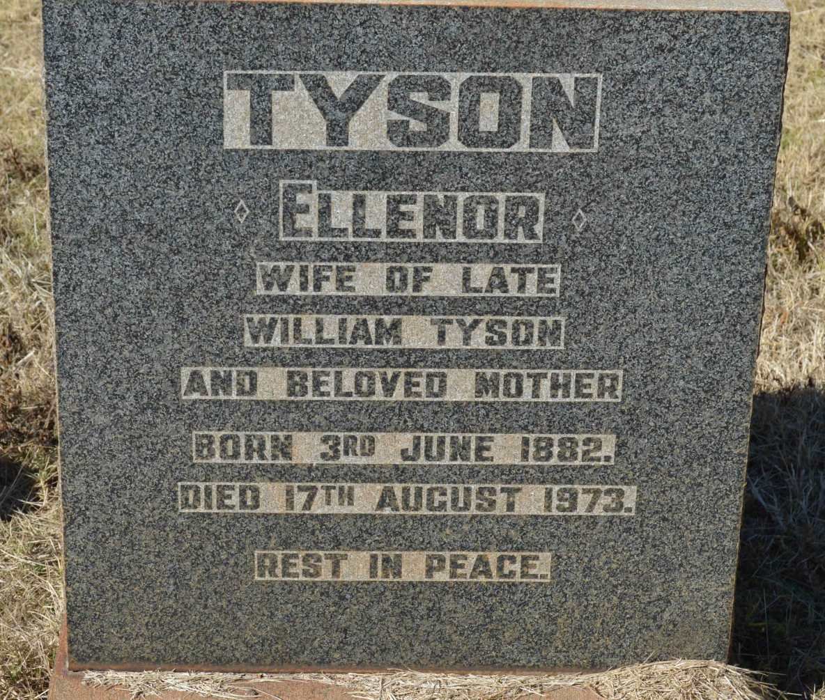 TYSON Ellenor 1882-1973