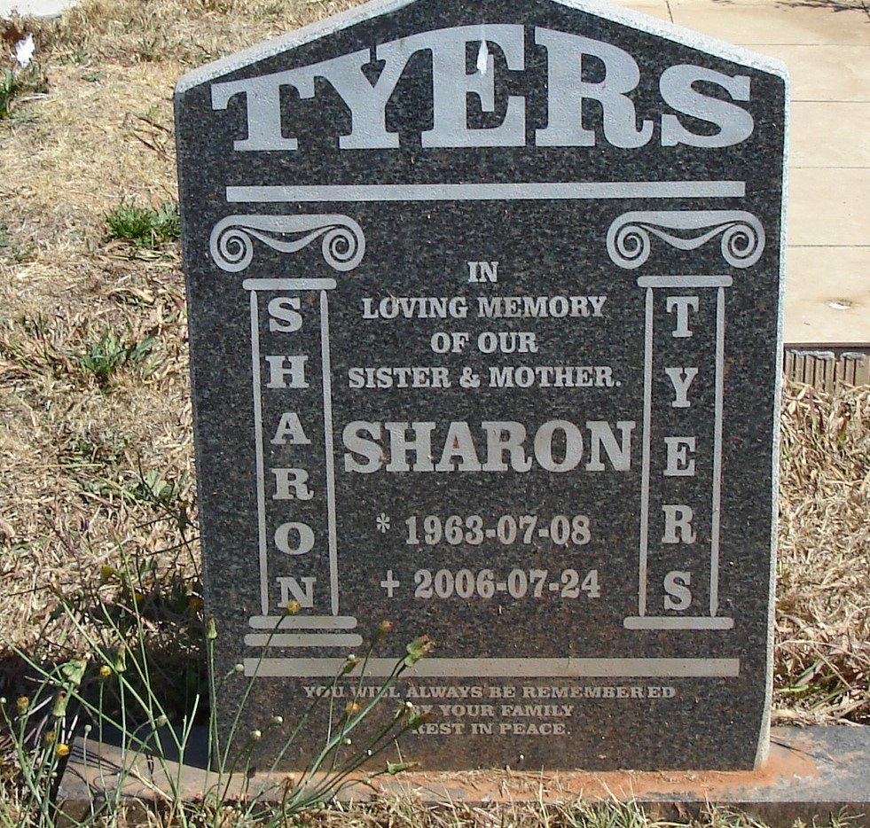 TYERS Sharon 1963-2006