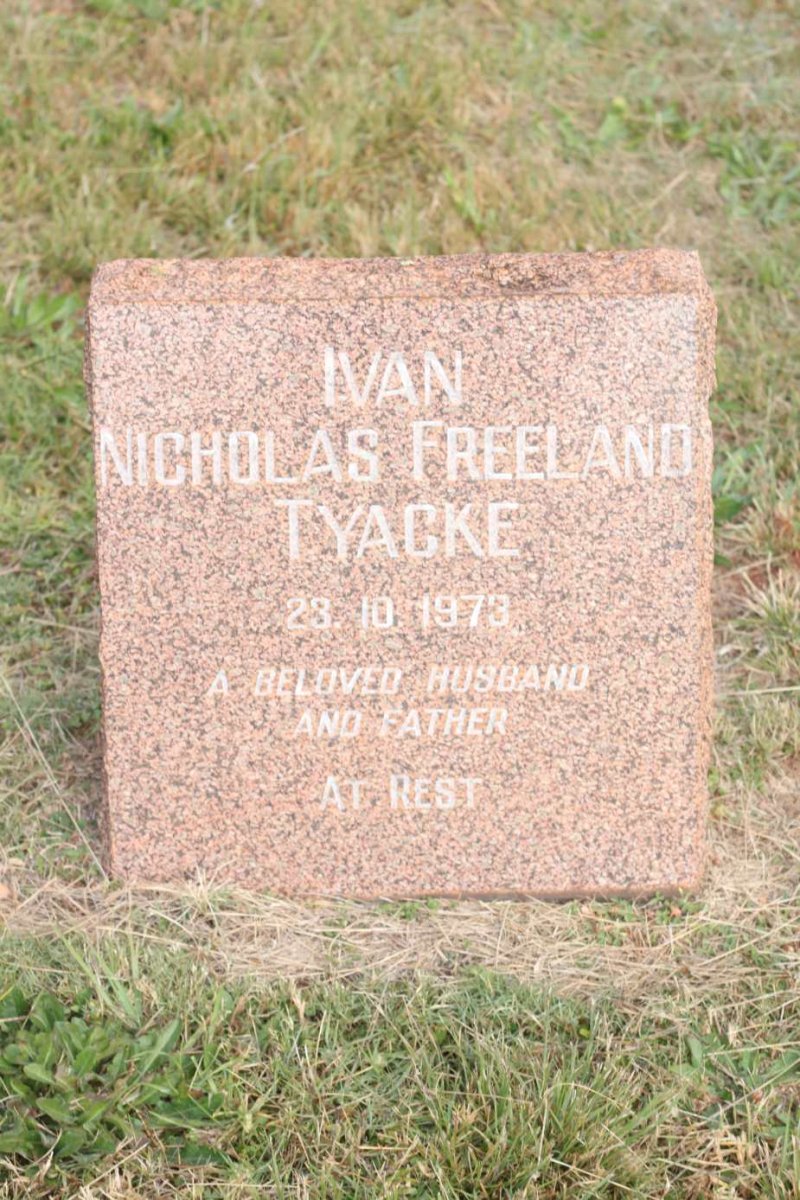 TYACKE Ivan Nicholas Freeland -1973