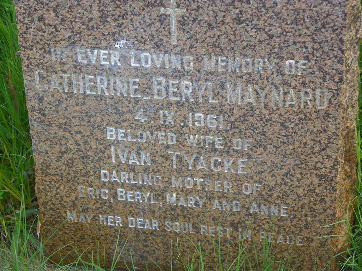 TYACKE Catherine Beryl Maynard -1961