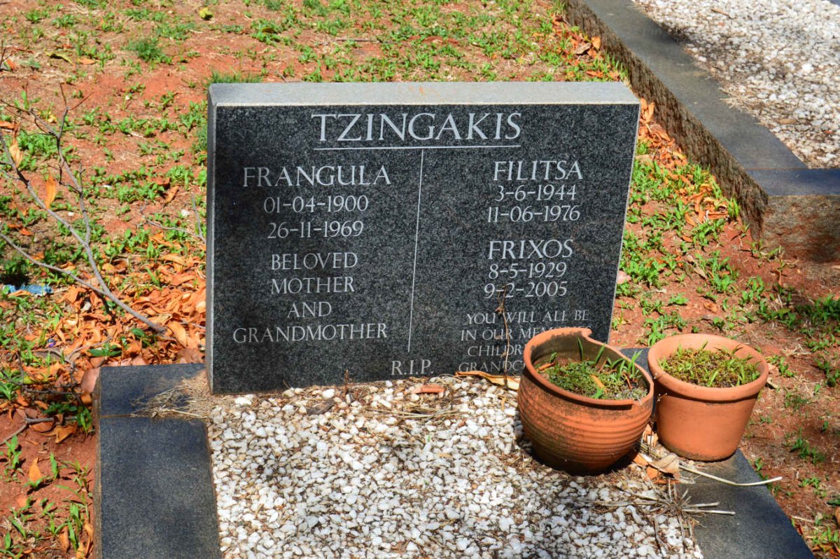TZINGAKIS Frangula 1900-1969 :: TZINGAKIS Frixos 1929-2005 :: TZINGAKIS Filitsa 1944-1976