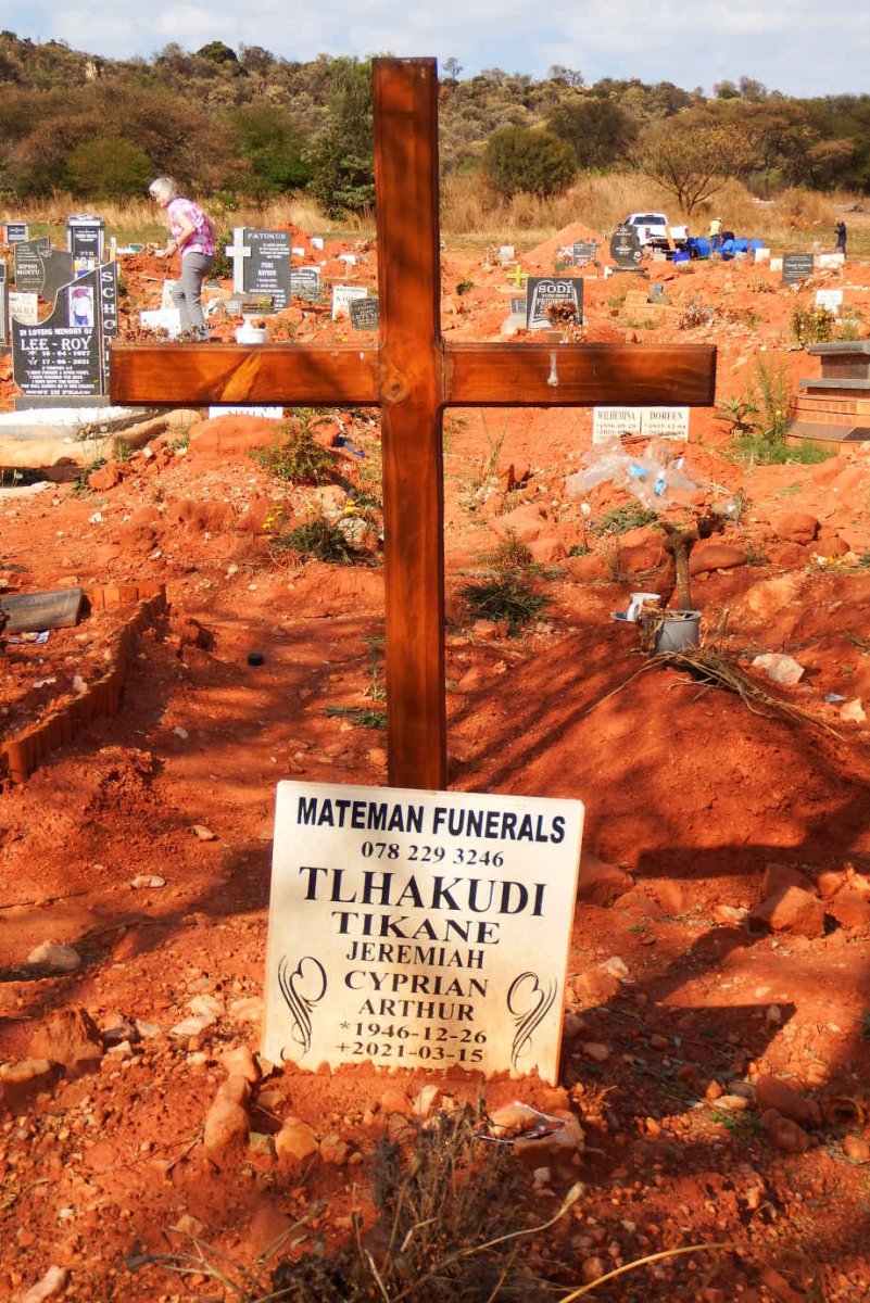 TLHAKUDI Tikane Jeremiah Cyprian Arthur 1946-2021