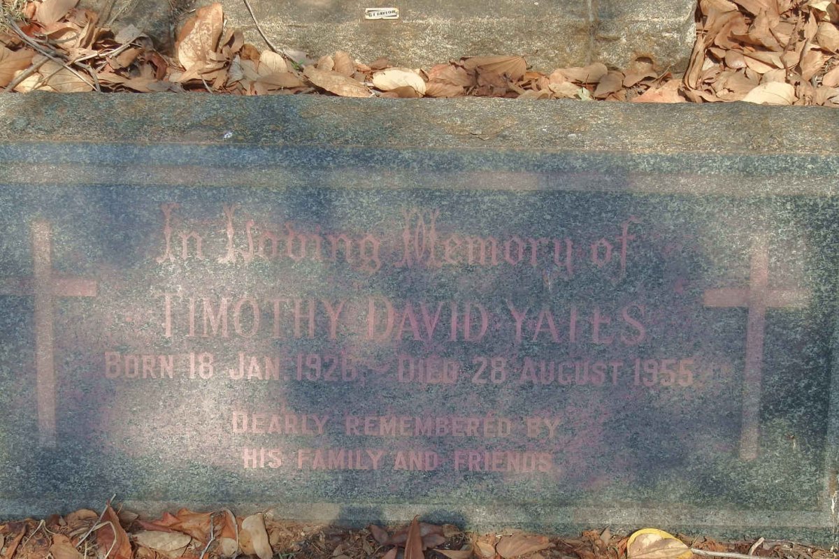 YATES Timothy David 1926-1955