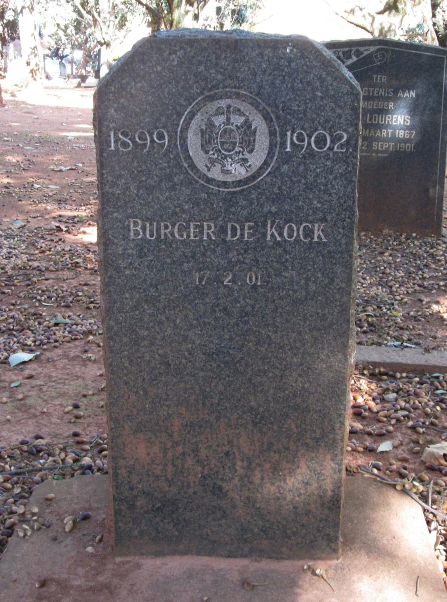 KOCK Burger, de -1901