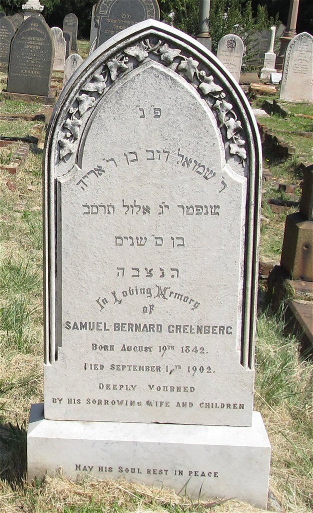 GREENBERG Samuel Bernard 1842-1902