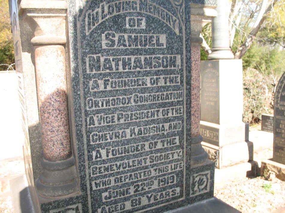 NATHANSON Samuel -1919