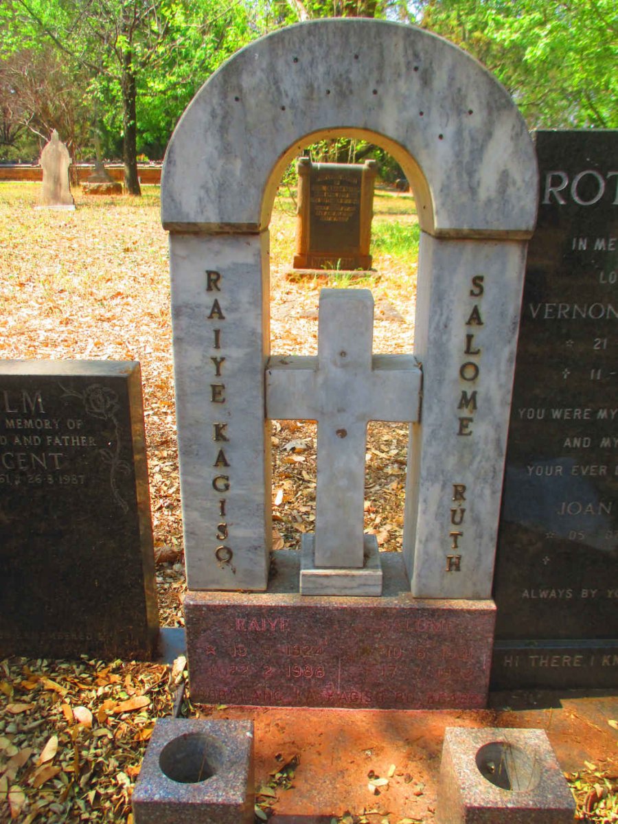 ? Raiye Kagiso 1924-1988 & Salome Ruth 1921-1992