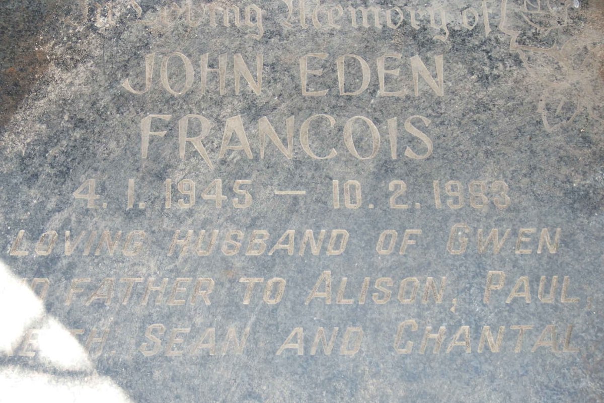 ? John Eden Francois 1945-1983