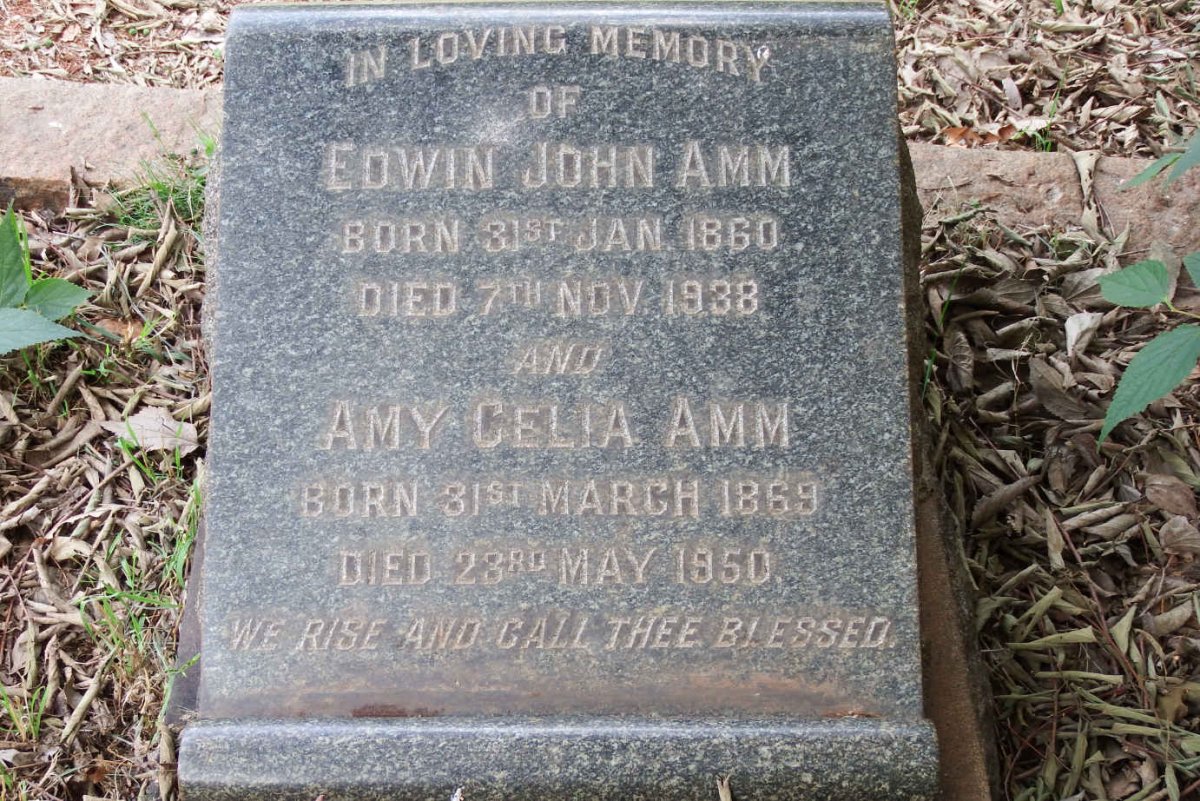 AMM Edwin John 1860-1938 &  Amy Celia 1869-1950