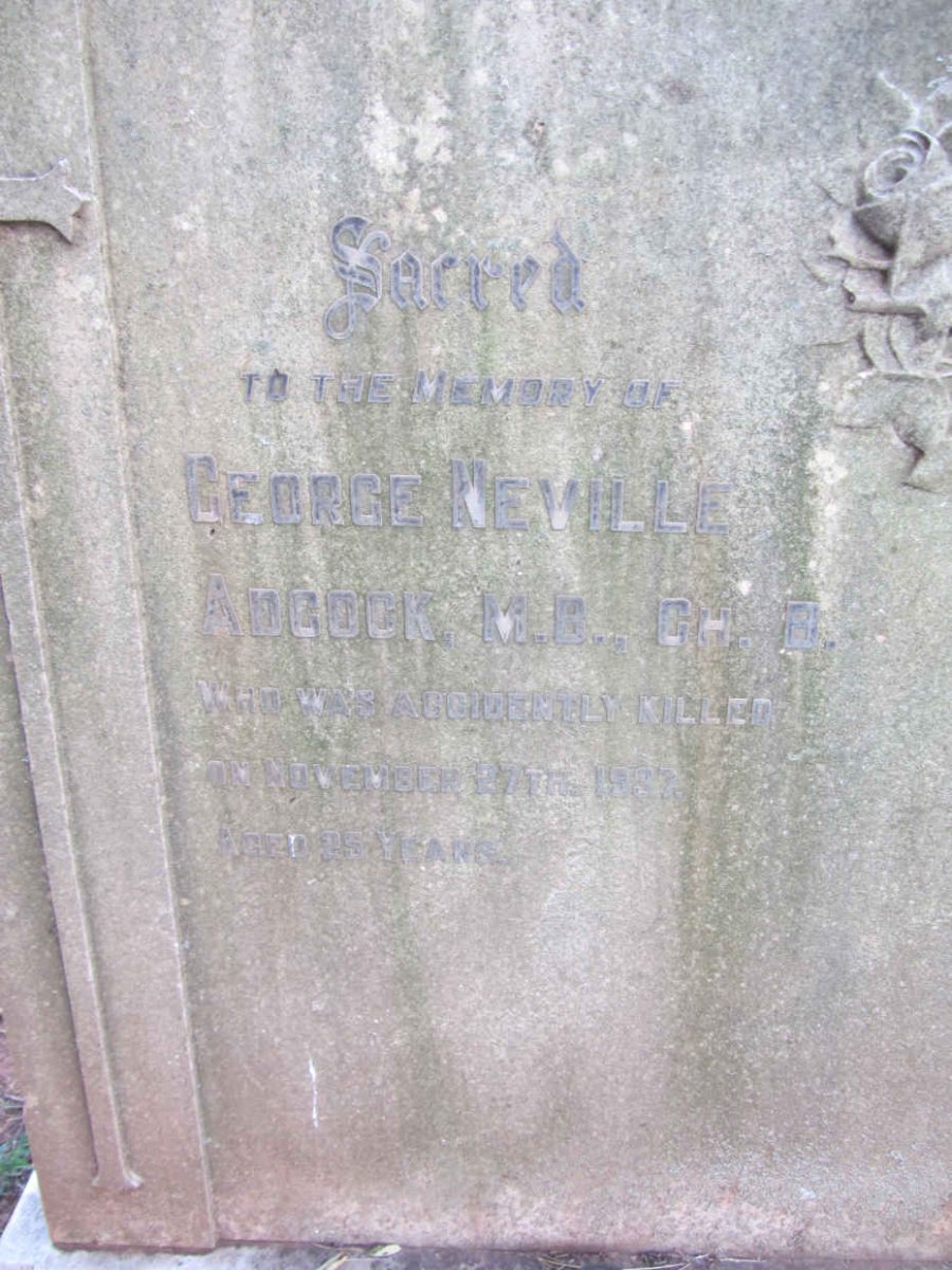 ADCOCK George Neville -1937