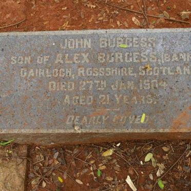 BURGESS John -1904