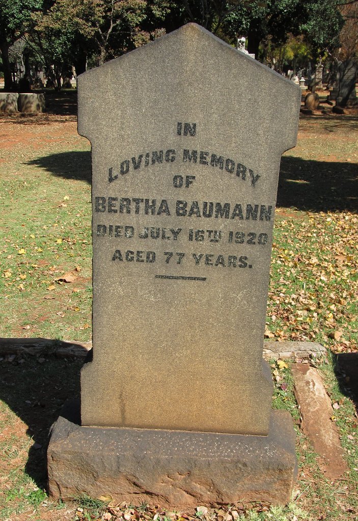 BAUMANN Bertha -1920