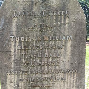 BALL Thomas William -1908
