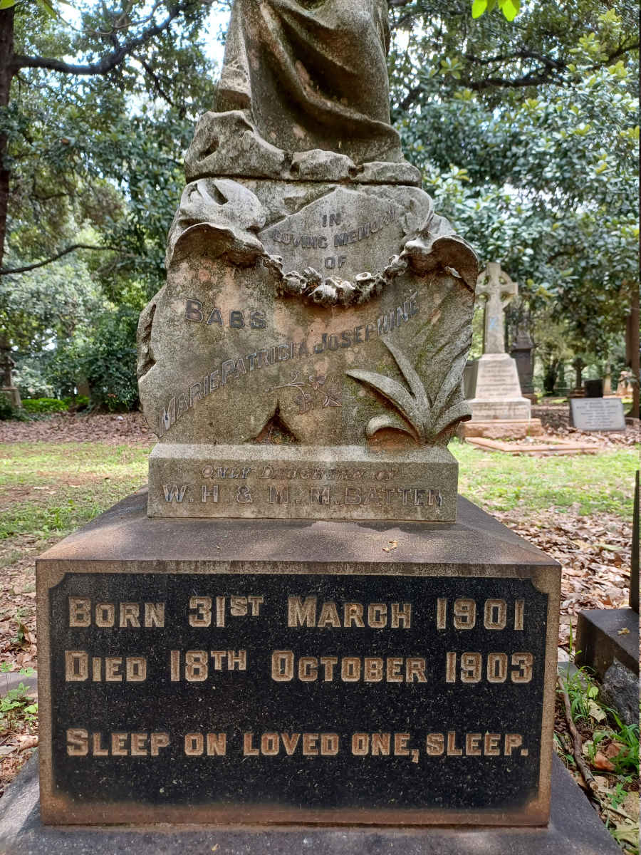 BATTEN William Henry -1926 & Margaret Mary 1868-1917 :: BATTEN Marie Patricia Josephine 1901-1903_4
