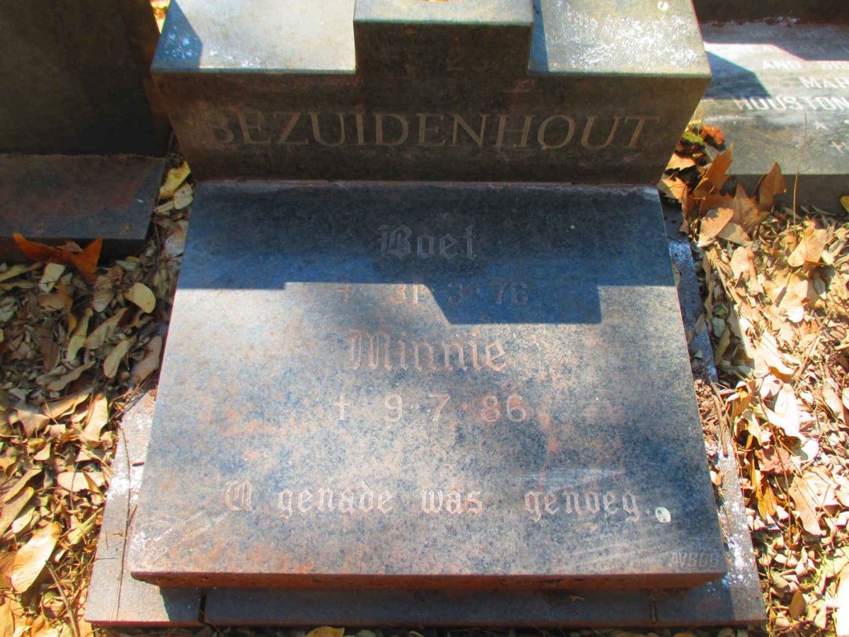 BEZUIDENHOUT Boet -1976 & Minnie -1986