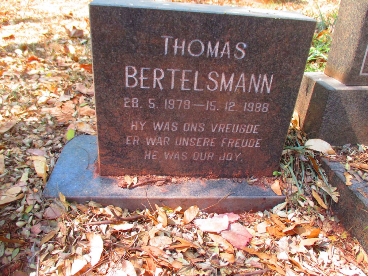 BERTELSMANN Thomas 1978-1988