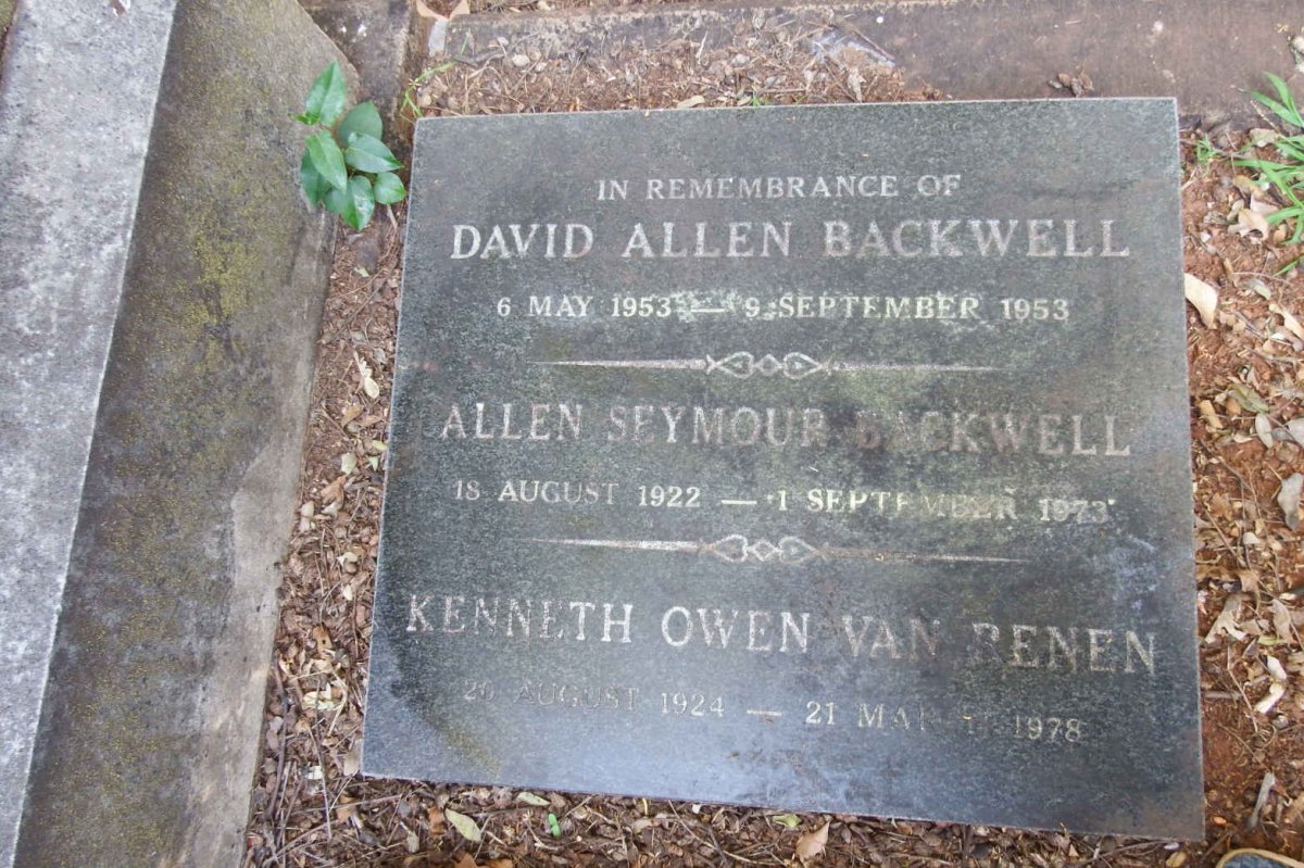 BACKWELL :: VAN RENEN
