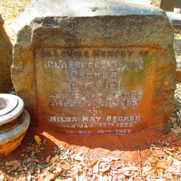 BECKER Clarence Vivian 1881-1933 & Hilda May 1885-1966