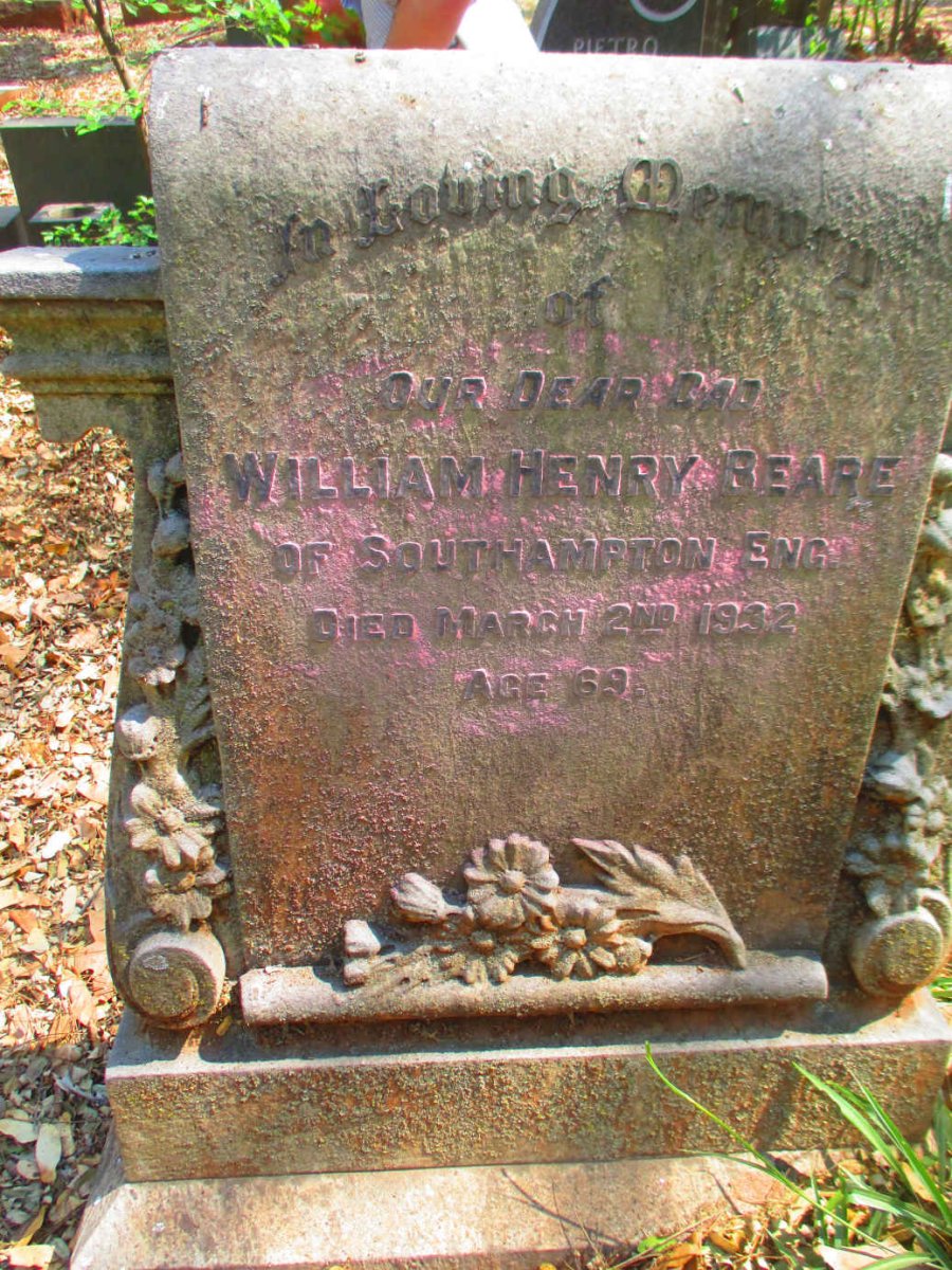 BEARE William Henry -1932