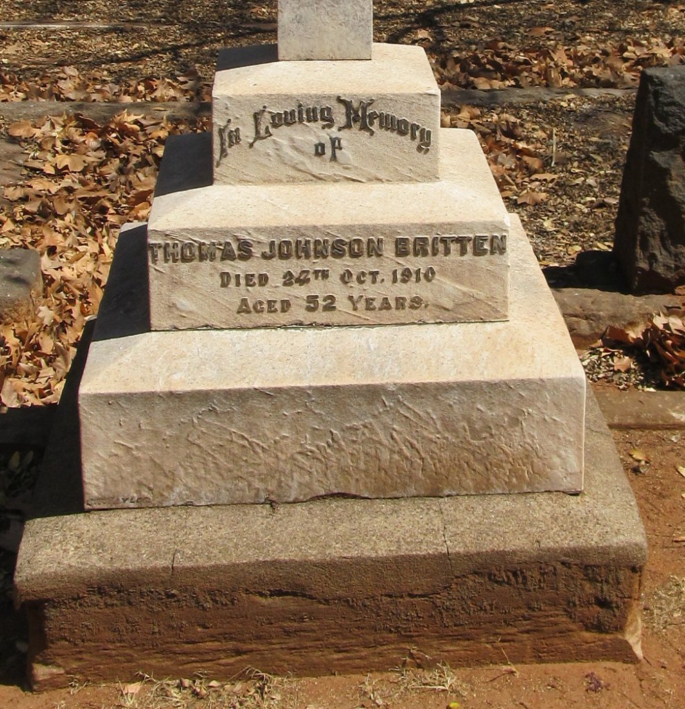BRITTEN Thomas Johnson -1910