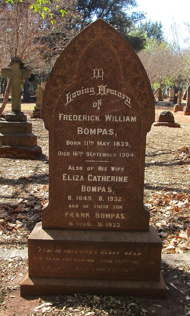 BOMPAS Frederick William 1839-1904 &amp; Eliza Catherine 1849-1932 :: BOMPAS Frank 1880-1932