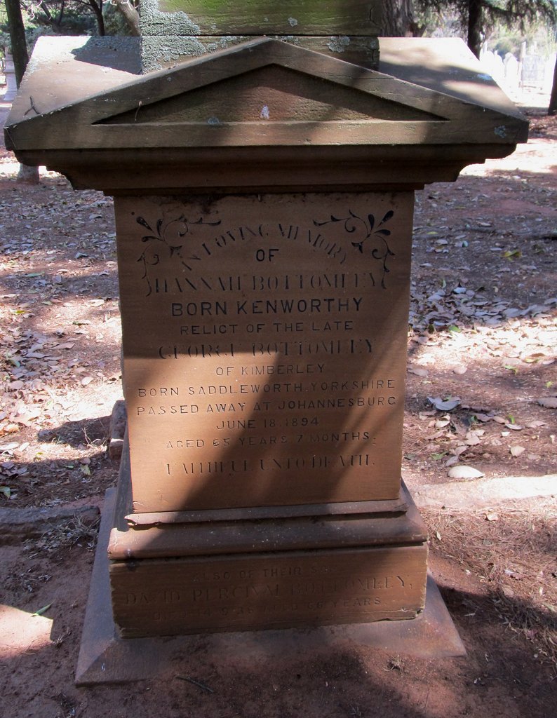 BOTTOMLEY Hannah nee KENWORTHY -1894