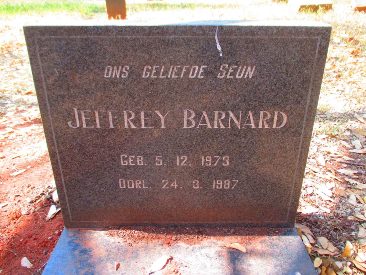 BARNARD Jeffrey 1973-1987
