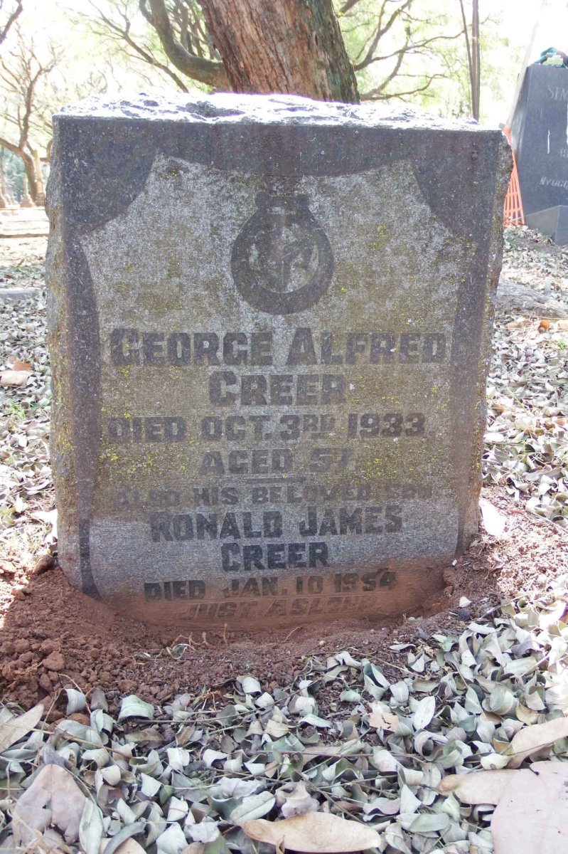 CREER George Alfred -1933 :: CREER Ronald James -1954