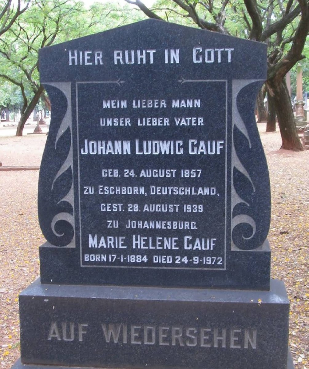 CAUF Johann Ludwig 1857-1939 &amp; Marie Helene 1884-1972