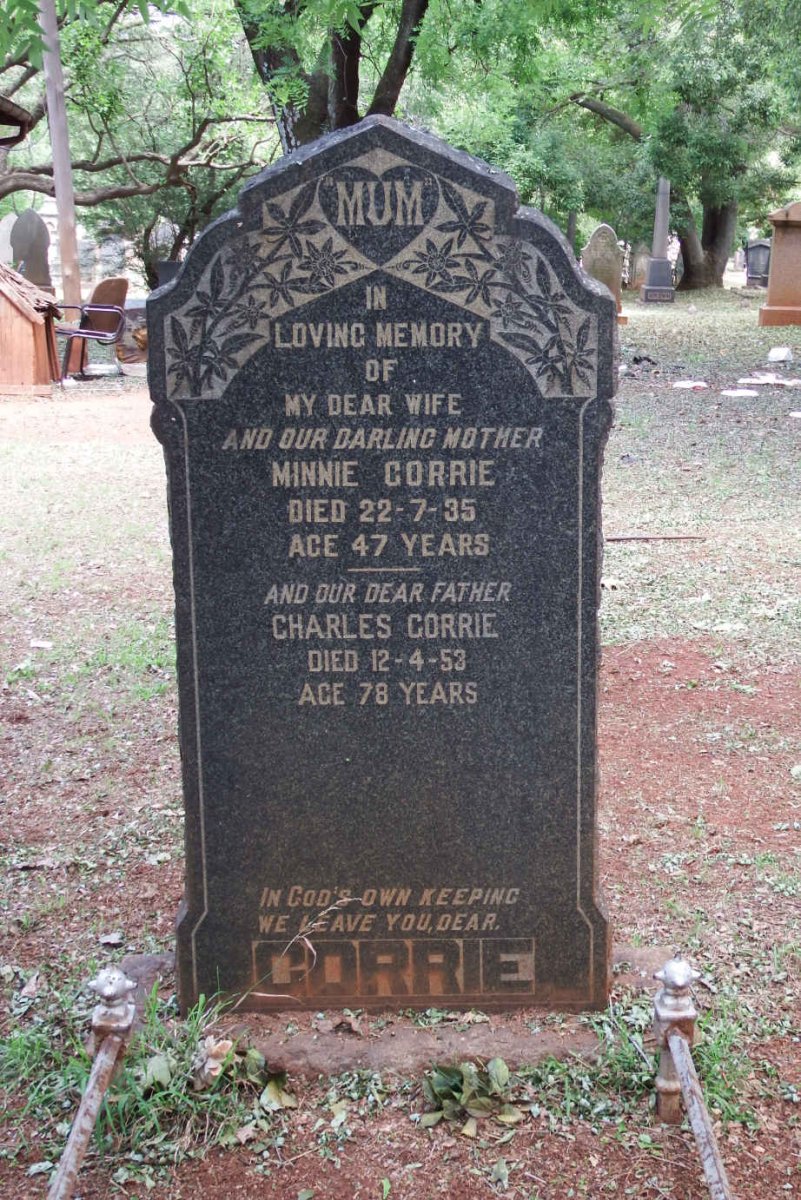 CORRIE Charles -1953 & Minnie -1935