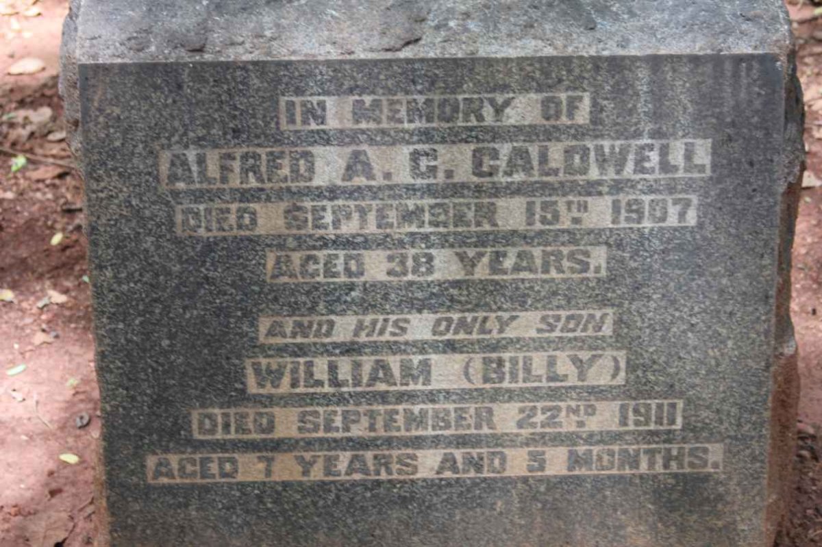 CALDWELL Alfred A.G. -1907 :: CALDWELL William -1911