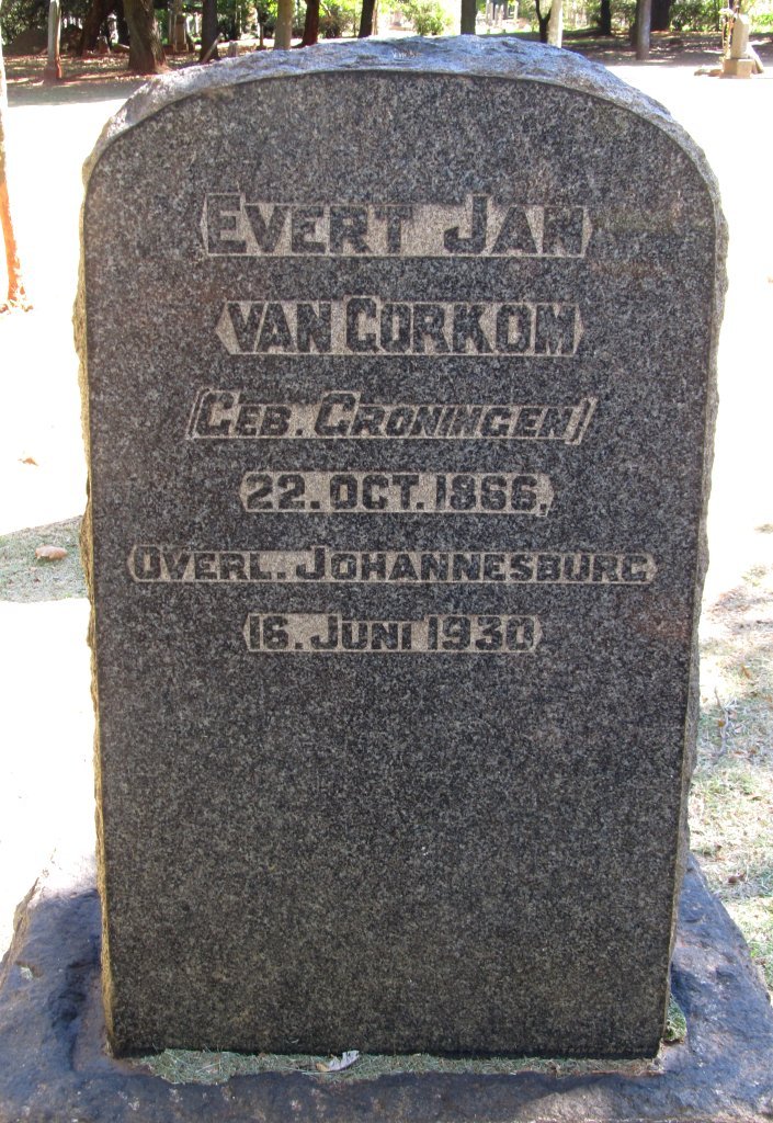 CORKOM Evert Jan, van 1866-1930