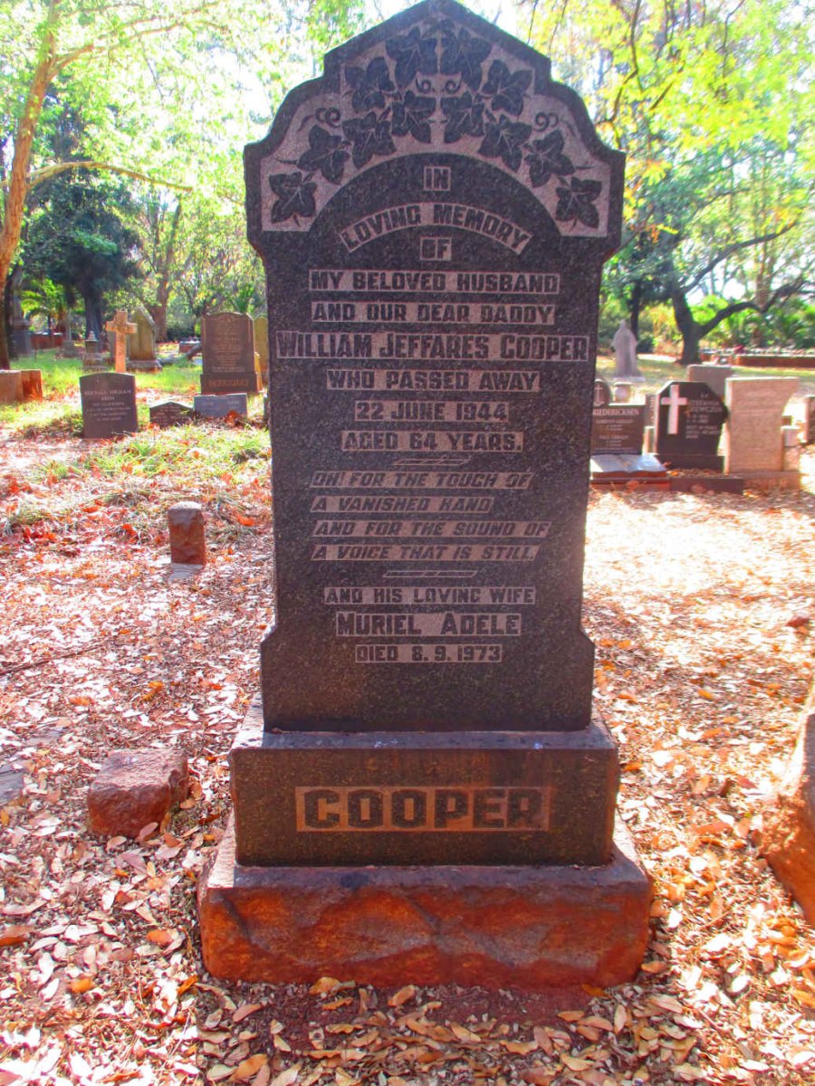 COOPER William Jeffares -1944 & Muriel Adele -1973