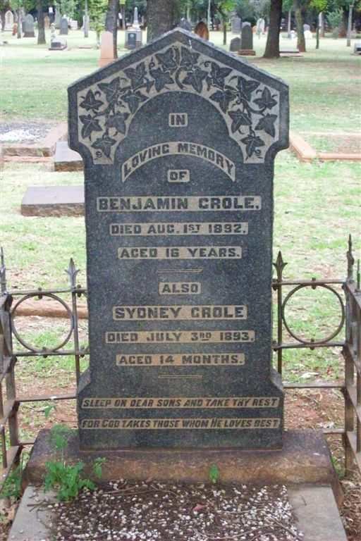 CROLE Benjamin-1892 :: CROLE Sydney -1893
