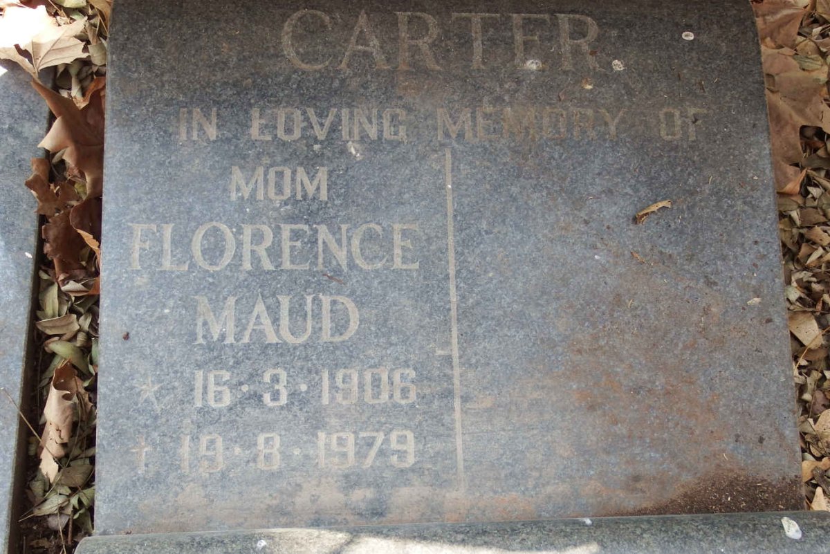 CARTER Florence Maud 1906-1979