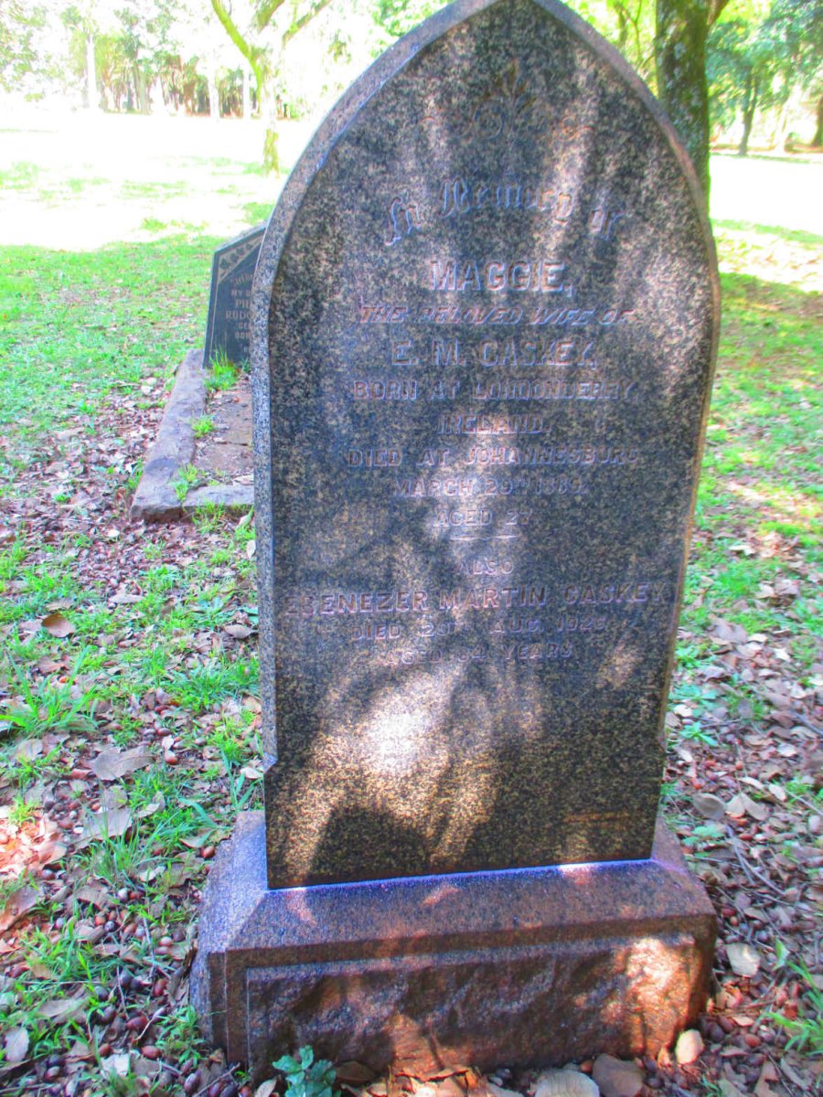 CASKEY Ebenezer Martin -1926 & Maggie -1889