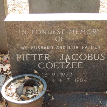 COETZEE Pieter Jacobus 1922-1984