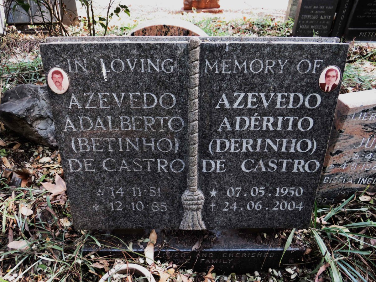 CASTRO Azevedo Adalberto, de 1951-1985 :: CASTRO Azevedo Aderito, de 1950-2004