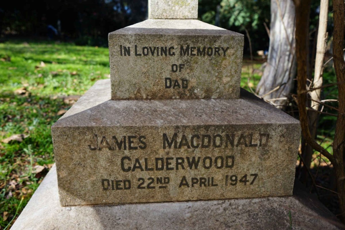 CALDERWOOD James Macdonald -1947