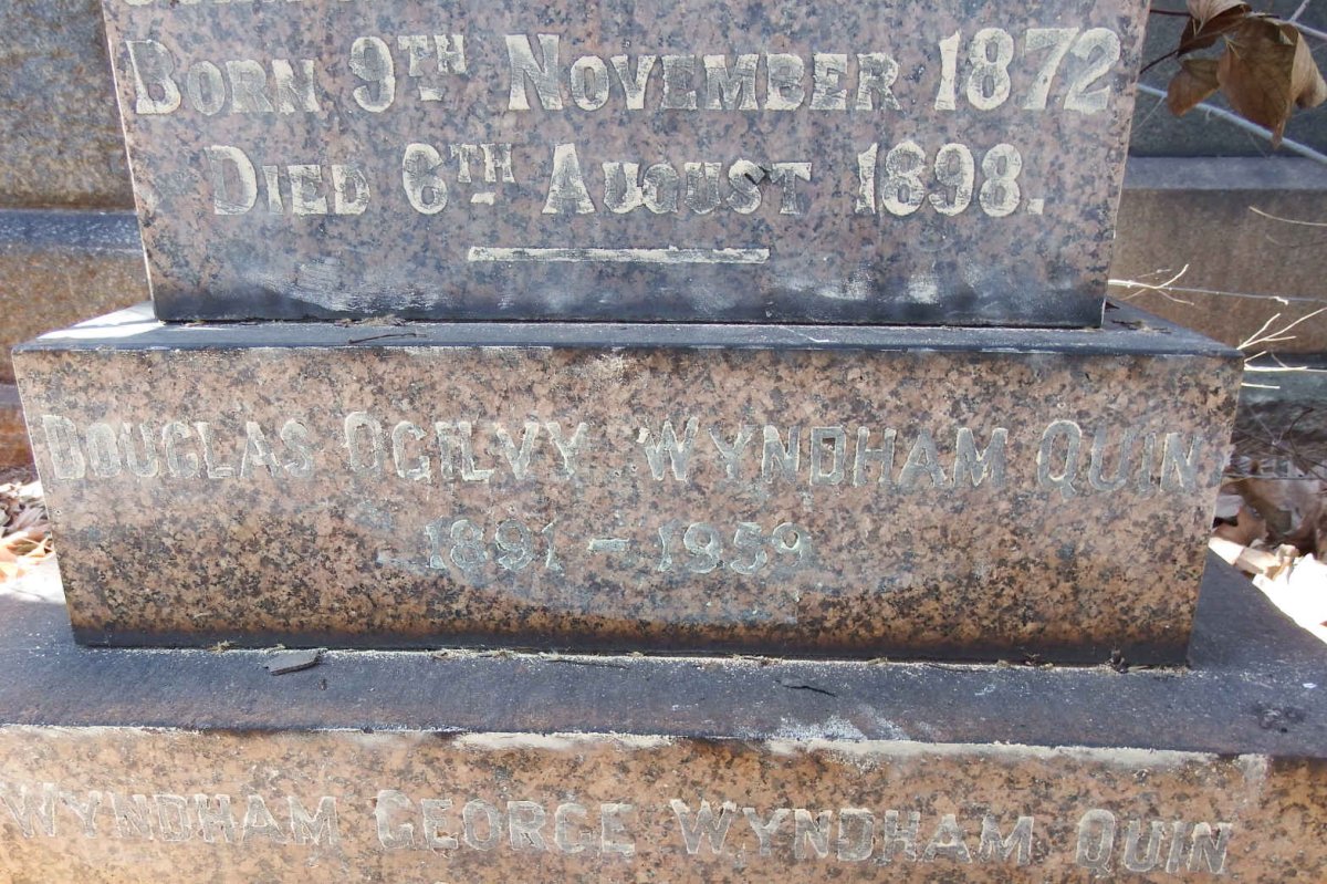 QUIN Douglas Ogilvy Wyndham 1891-1959