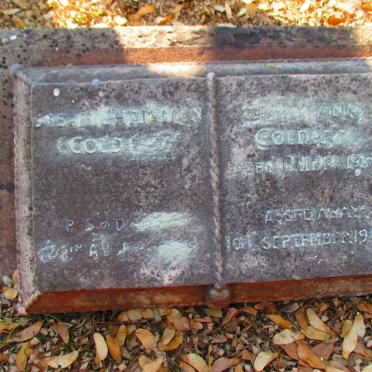 COLDREY Jessie Christian -1929 & Mary Ann FAIRBAIRN -1930