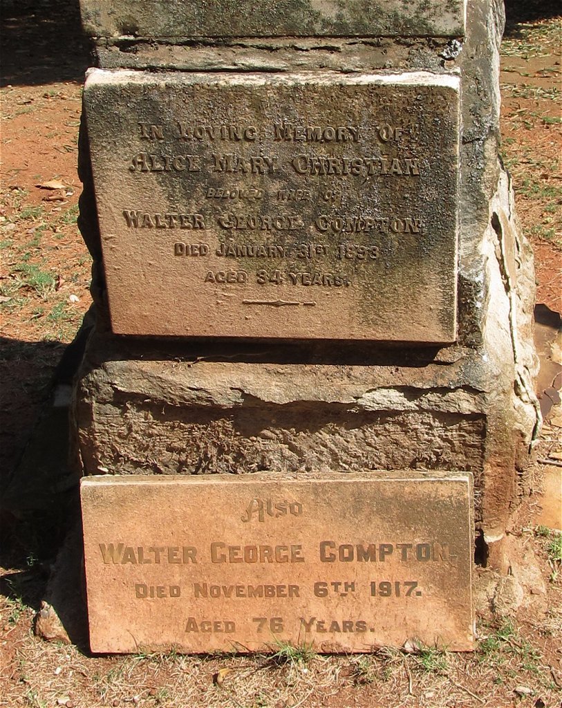 COMPTON Walter George -1917 &amp; Alice Mary Christiana -1893